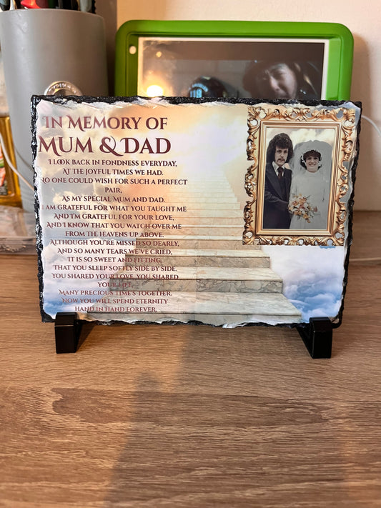 Memorial slate